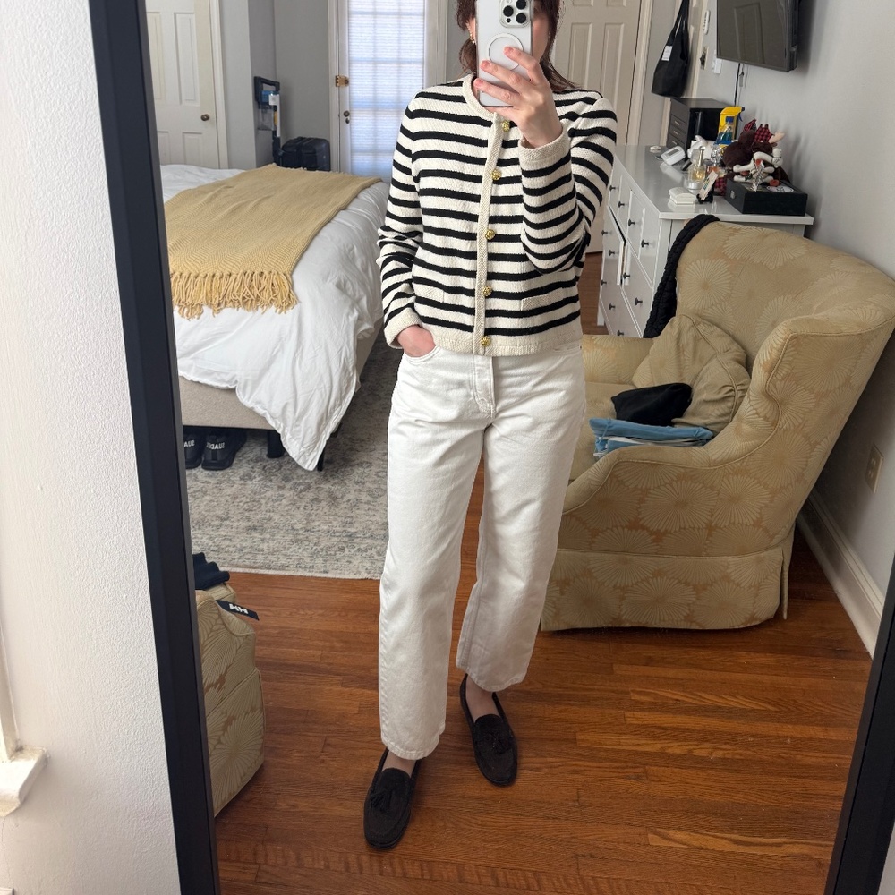 Ankle cropped jeans